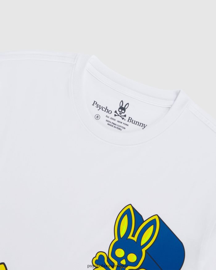 camiseta gráfica roxy para hombre blancoR46422259 Psycho Bunny