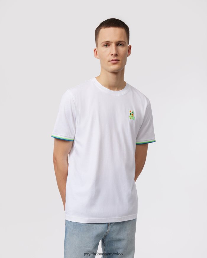 camiseta hilsboro chest hit multi bunny para hombre blancoR46422220 Psycho Bunny