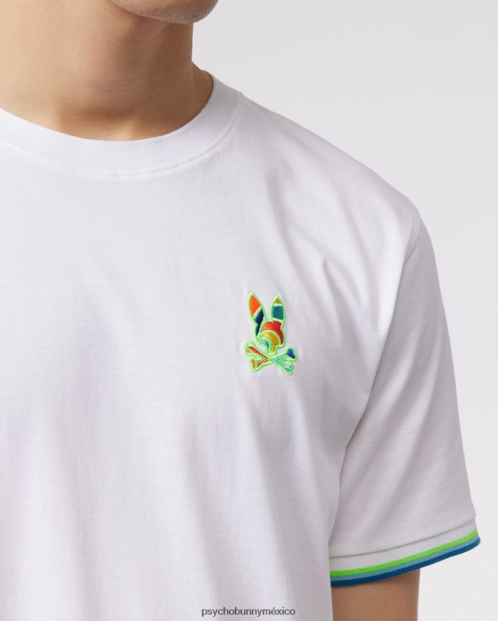 camiseta hilsboro chest hit multi bunny para hombre blancoR46422220 Psycho Bunny