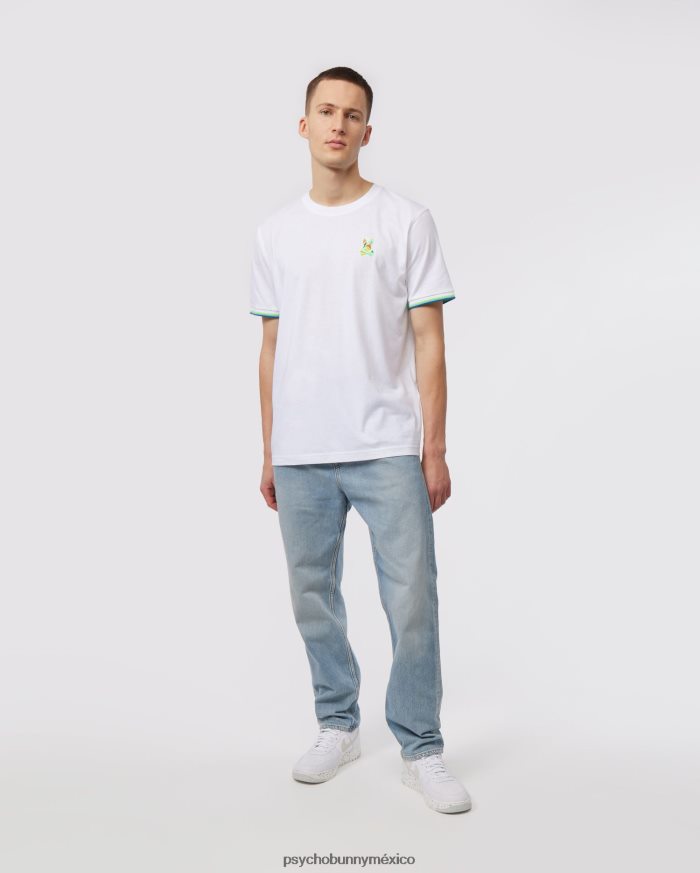 camiseta hilsboro chest hit multi bunny para hombre blancoR46422220 Psycho Bunny