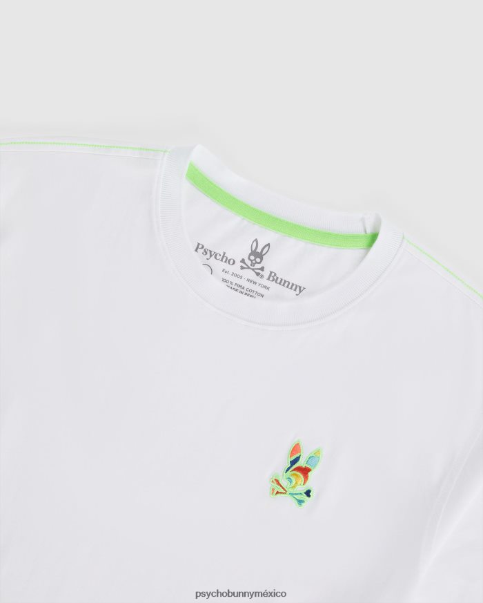 camiseta hilsboro chest hit multi bunny para hombre blancoR46422220 Psycho Bunny
