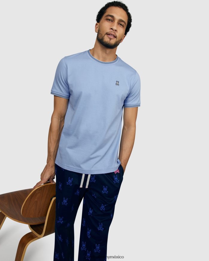 camiseta logan para hombre decoración azulR46422253 Psycho Bunny