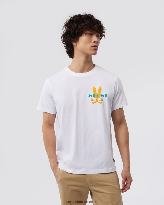 camiseta miami para hombre blancoR46422195 Psycho Bunny