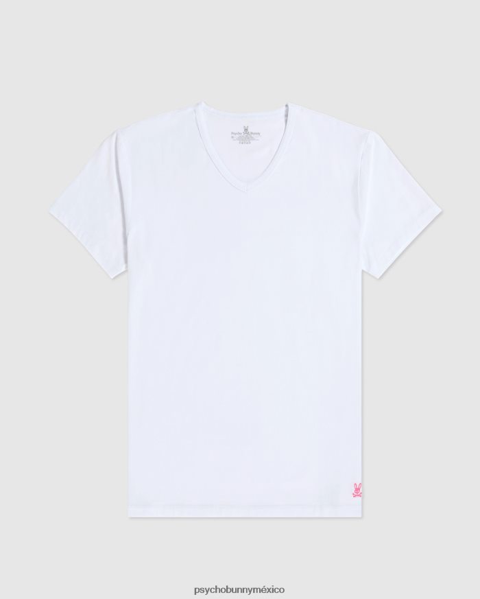 ropa interior para hombre paquete de 2 camisetas con cuello en v blancoR46422750 Psycho Bunny