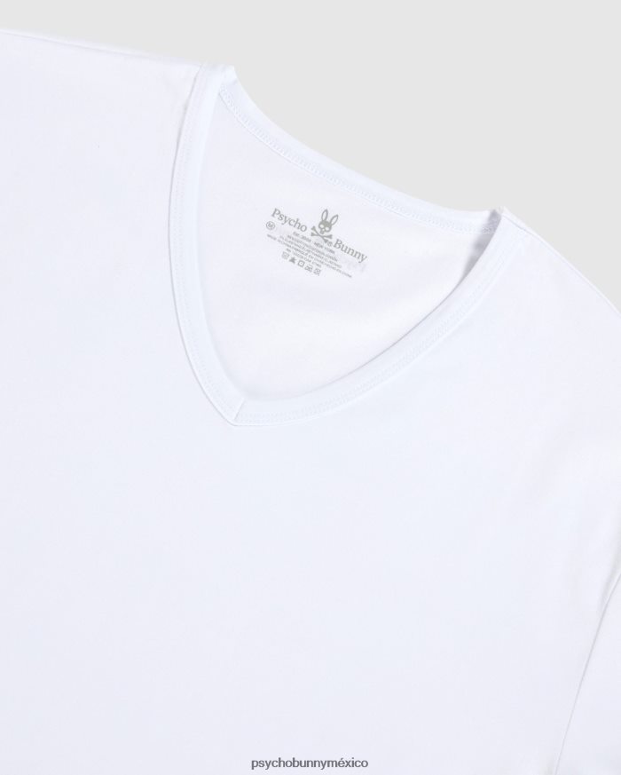 ropa interior para hombre paquete de 2 camisetas con cuello en v blancoR46422750 Psycho Bunny
