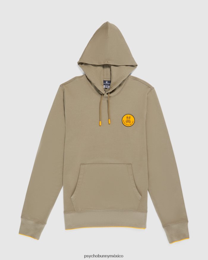 sudadera con capucha broward para hombre arena mojadaR46422330 Psycho Bunny