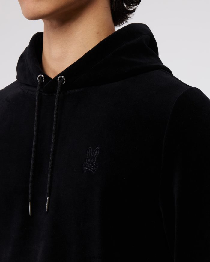 sudadera con capucha de terciopelo para hombre negroR46422358 Psycho Bunny