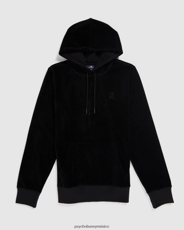 sudadera con capucha de terciopelo para hombre negroR46422358 Psycho Bunny