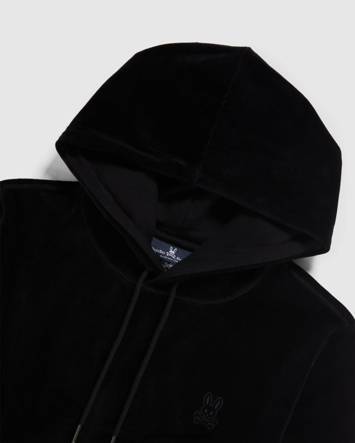 sudadera con capucha de terciopelo para hombre negroR46422358 Psycho Bunny