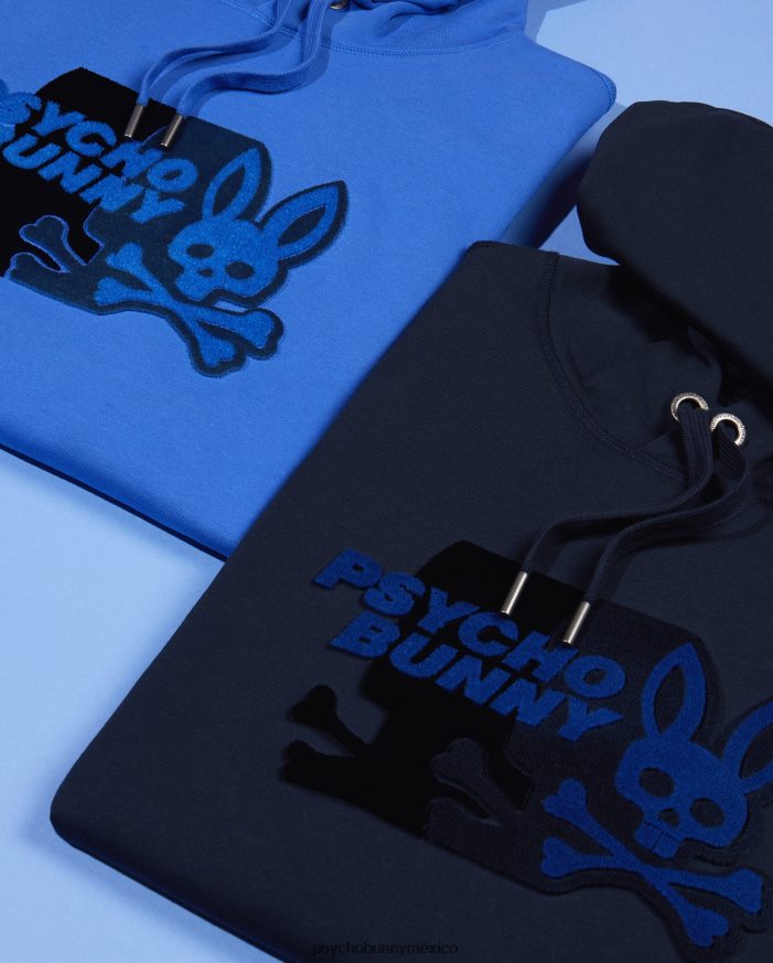 sudadera con capucha kona popover para hombre azul brillanteR46422328 Psycho Bunny