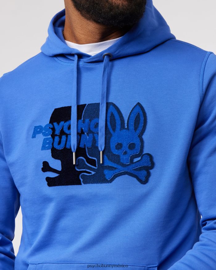sudadera con capucha kona popover para hombre azul brillanteR46422328 Psycho Bunny