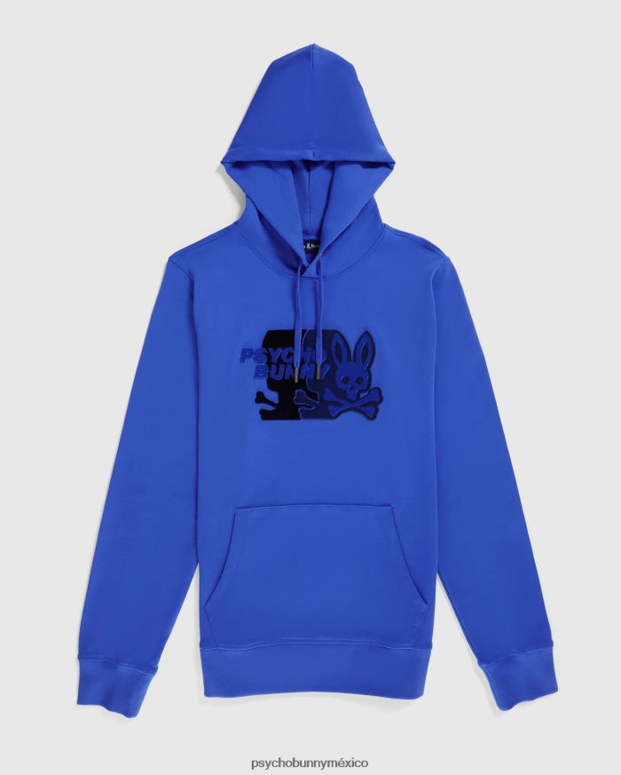 sudadera con capucha kona popover para hombre azul brillanteR46422328 Psycho Bunny