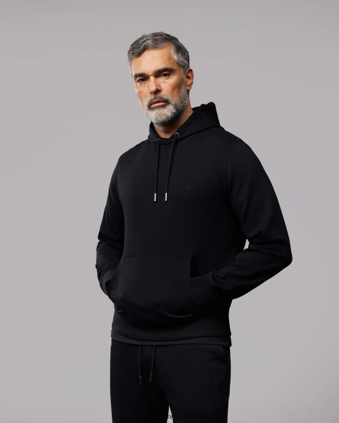 sudadera con capucha para hombre negroR46422338 Psycho Bunny