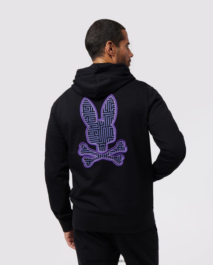 sudadera con capucha popover para mujer negroR46422306 Psycho Bunny