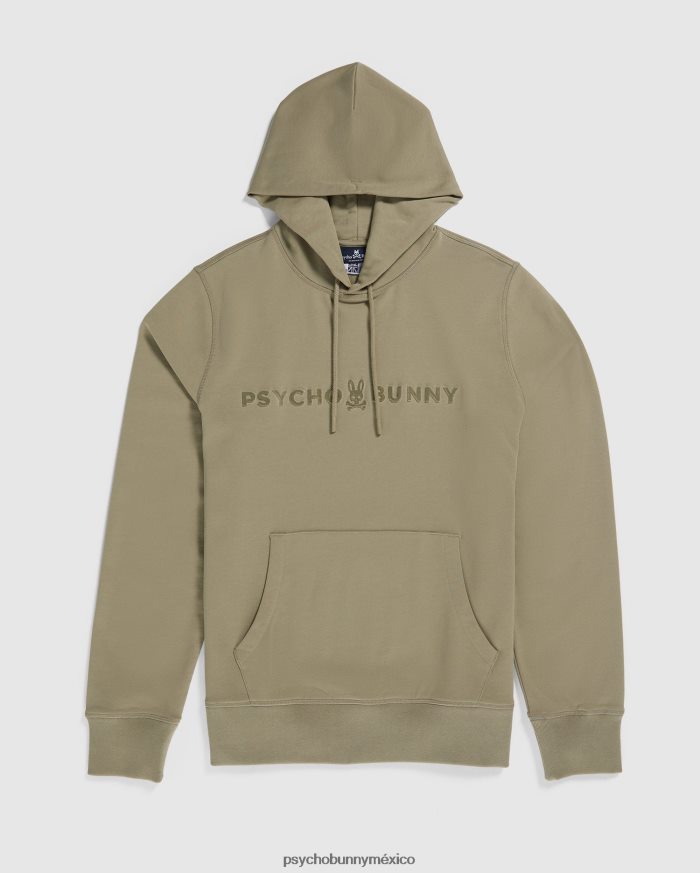 sudadera con capucha royce flocado para hombre arena mojadaR46422361 Psycho Bunny