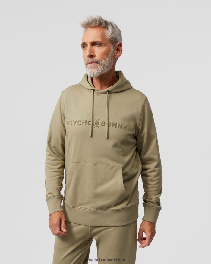 sudadera con capucha royce flocado para hombre arena mojadaR46422361 Psycho Bunny