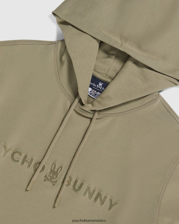 sudadera con capucha royce flocado para hombre arena mojadaR46422361 Psycho Bunny