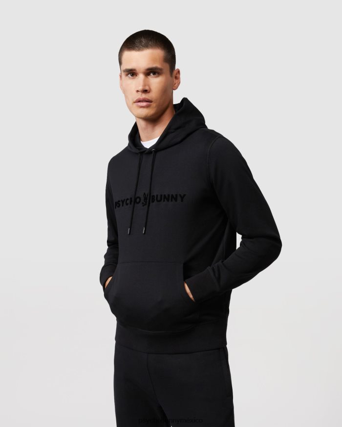 sudadera con capucha royce flocado para hombre negroR46422353 Psycho Bunny
