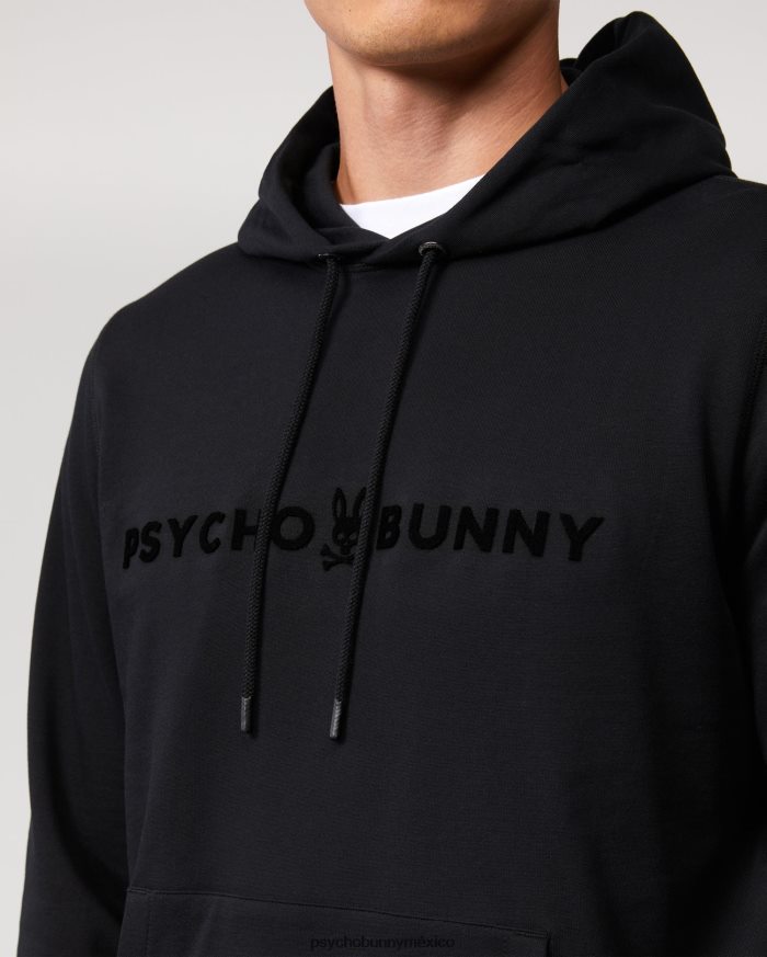 sudadera con capucha royce flocado para hombre negroR46422353 Psycho Bunny