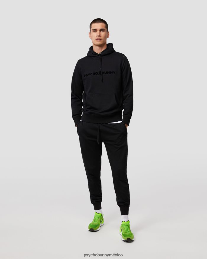 sudadera con capucha royce flocado para hombre negroR46422353 Psycho Bunny