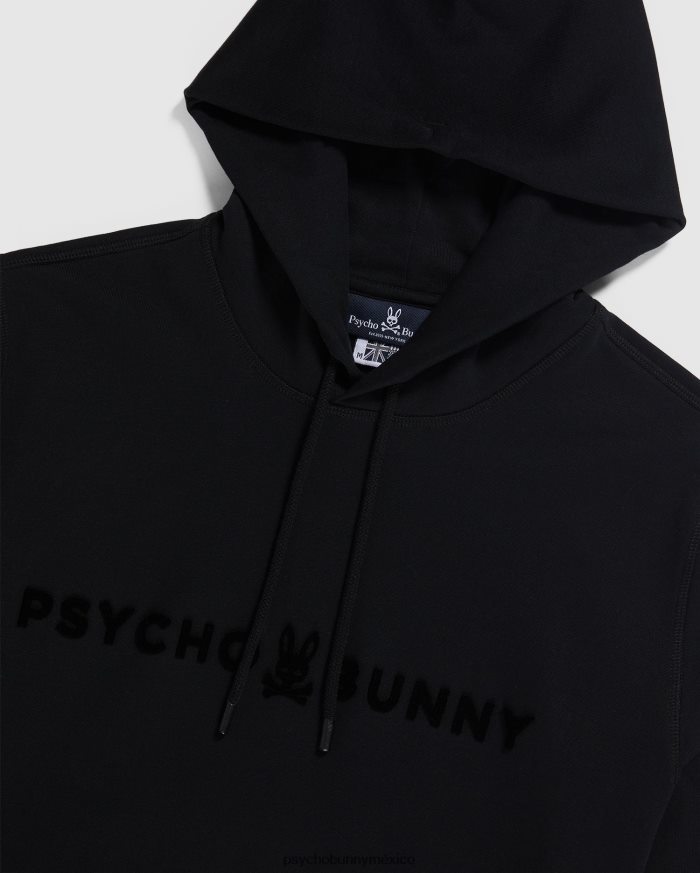 sudadera con capucha royce flocado para hombre negroR46422353 Psycho Bunny