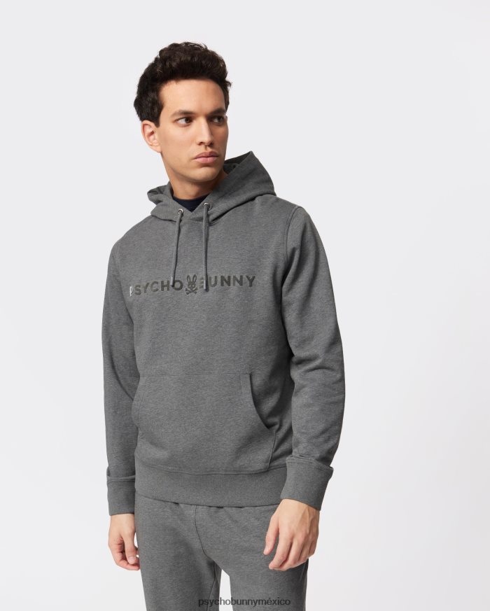 sudadera con capucha royce flocado para hombre tormenta de brezoR46422352 Psycho Bunny