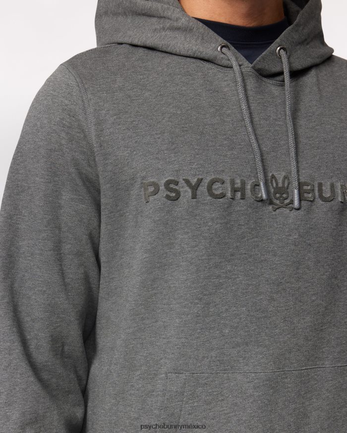 sudadera con capucha royce flocado para hombre tormenta de brezoR46422352 Psycho Bunny