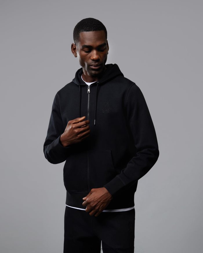 sudadera con capucha y cremallera para hombre negroR46422348 Psycho Bunny
