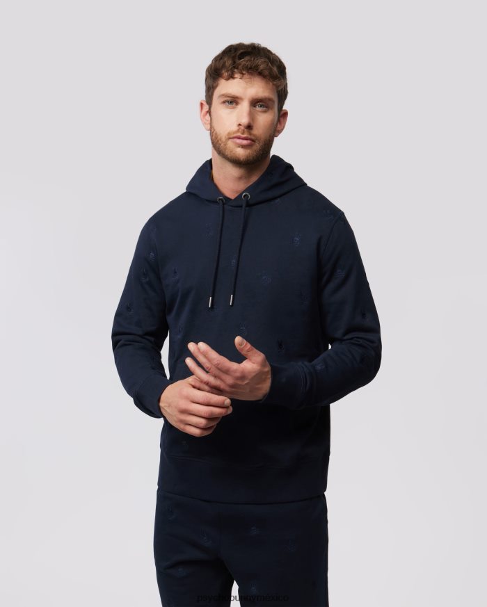 sudadera con capucha y popover con bordado de woad para hombre ArmadaR46422295 Psycho Bunny