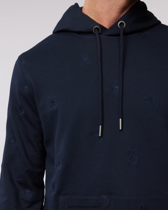 sudadera con capucha y popover con bordado de woad para hombre ArmadaR46422295 Psycho Bunny