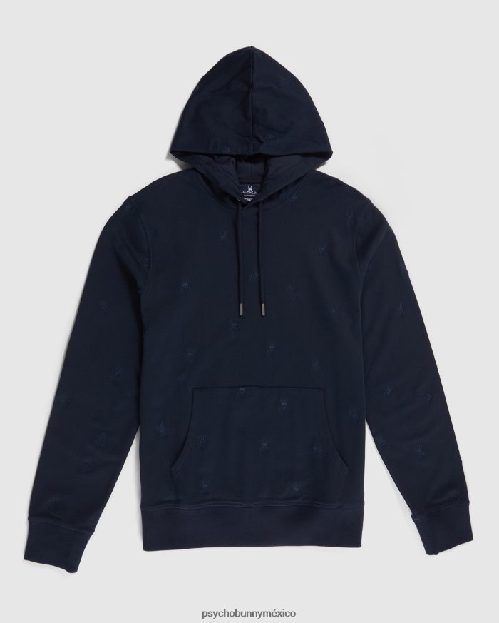 sudadera con capucha y popover con bordado de woad para hombre ArmadaR46422295 Psycho Bunny