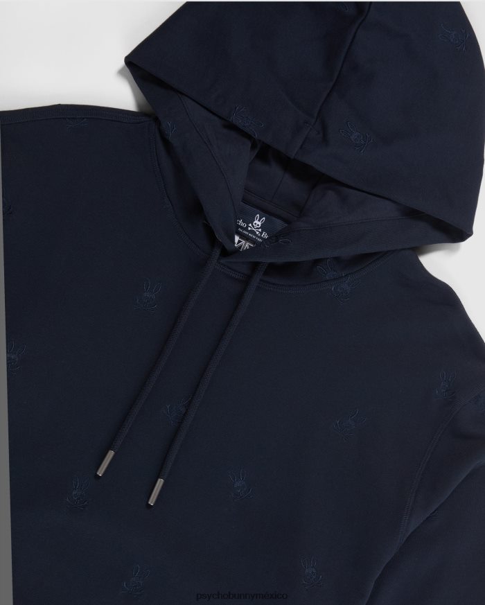 sudadera con capucha y popover con bordado de woad para hombre ArmadaR46422295 Psycho Bunny
