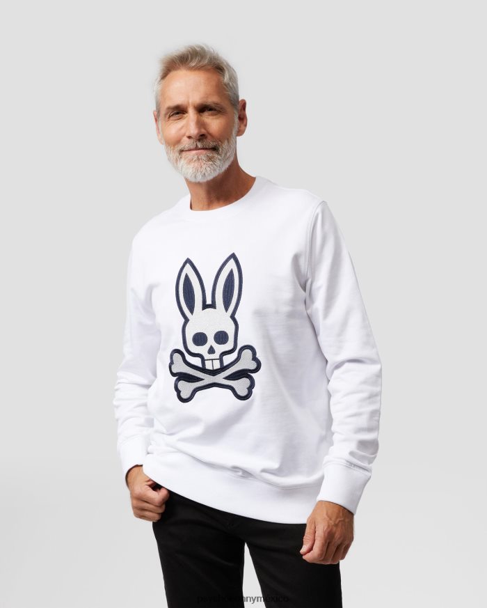 sudadera con conejito bordado copa para hombre blancoR46422356 Psycho Bunny