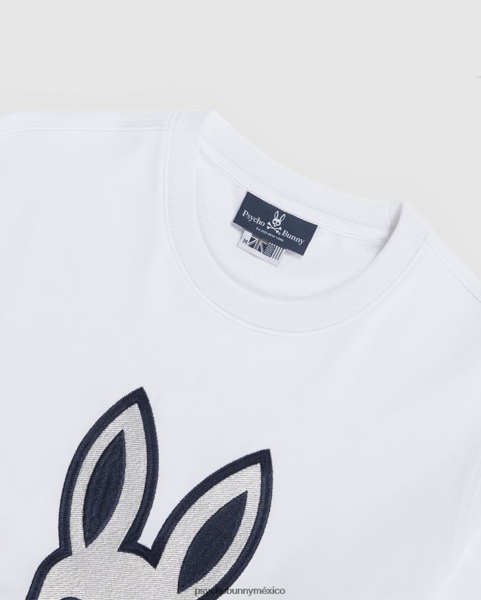 sudadera con conejito bordado copa para hombre blancoR46422356 Psycho Bunny