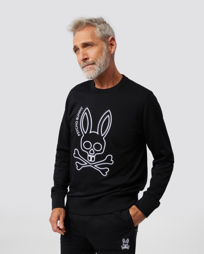 sudadera con conejito bordado gresham para hombre negroR46422359 Psycho Bunny