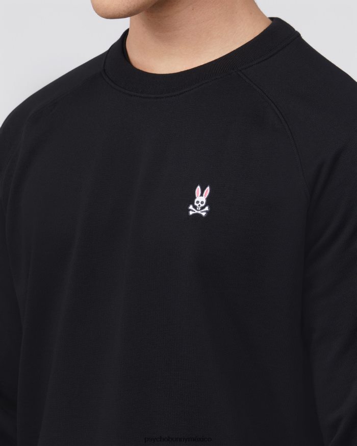 sudadera raglán de felpa francesa para hombre negroR46422351 Psycho Bunny