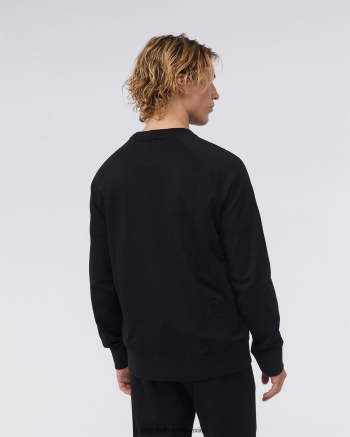 sudadera raglán de felpa francesa para hombre negroR46422351 Psycho Bunny