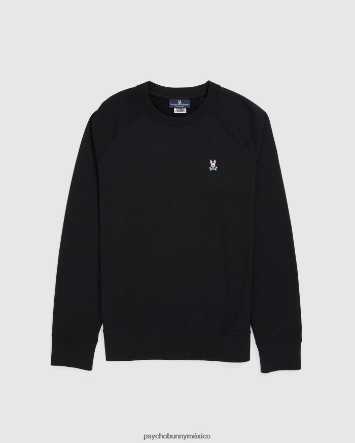 sudadera raglán de felpa francesa para hombre negroR46422351 Psycho Bunny