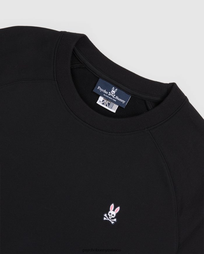sudadera raglán de felpa francesa para hombre negroR46422351 Psycho Bunny