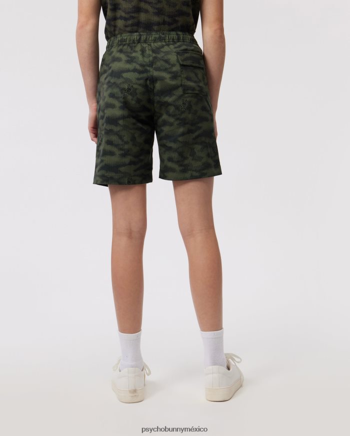 bañador de camuflaje rockaway para niños oliva oscuroR46422618 Psycho Bunny