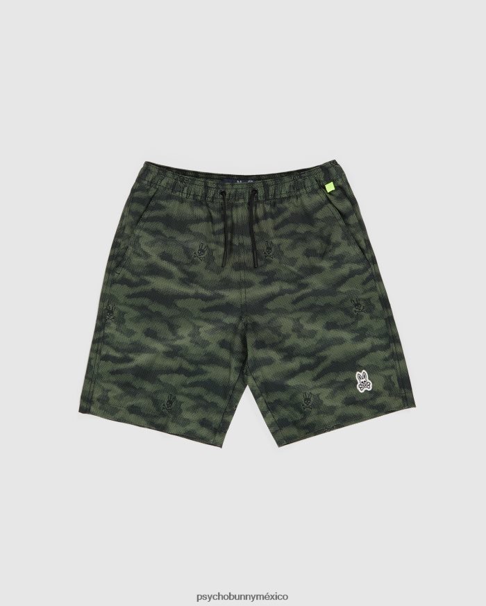 bañador de camuflaje rockaway para niños oliva oscuroR46422618 Psycho Bunny