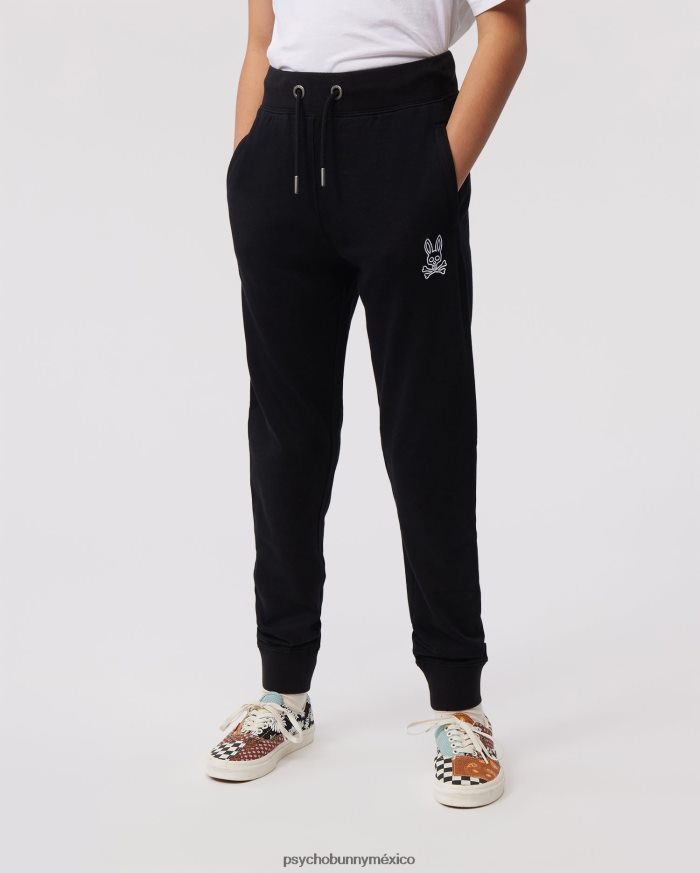 pantalones deportivos con bordado gresham para niños negroR46422615 Psycho Bunny