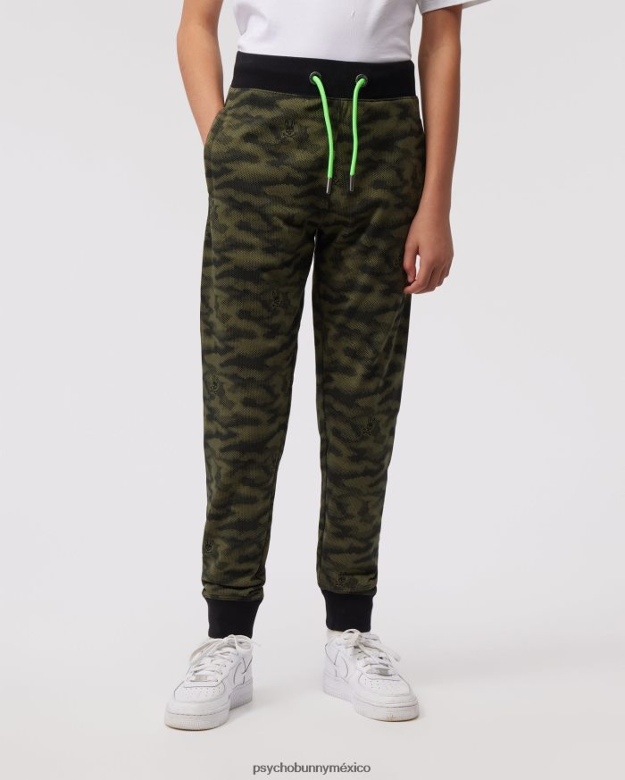 pantalones deportivos de camuflaje rockaway para niños oliva oscuroR46422617 Psycho Bunny