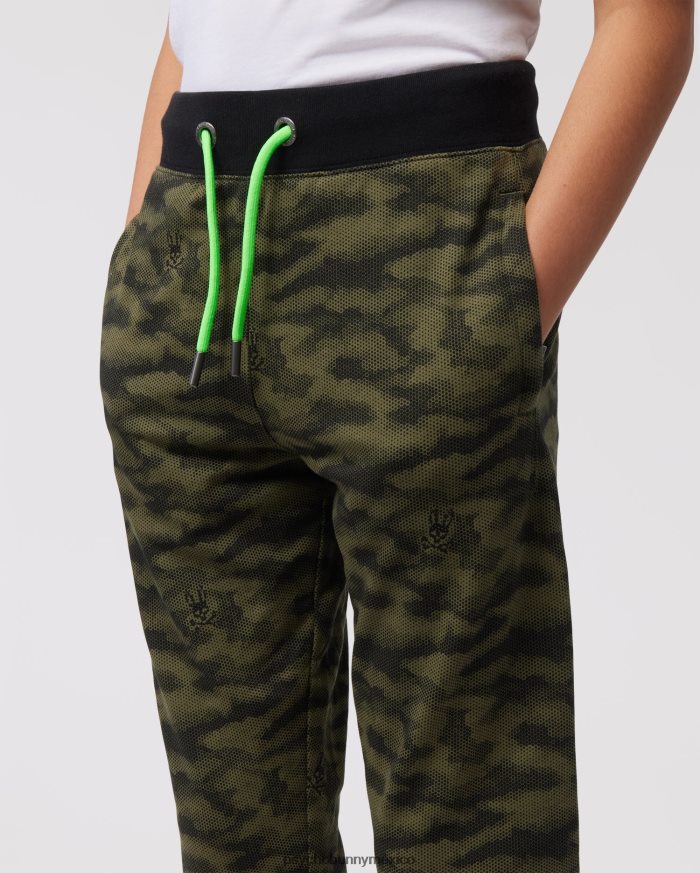 pantalones deportivos de camuflaje rockaway para niños oliva oscuroR46422617 Psycho Bunny