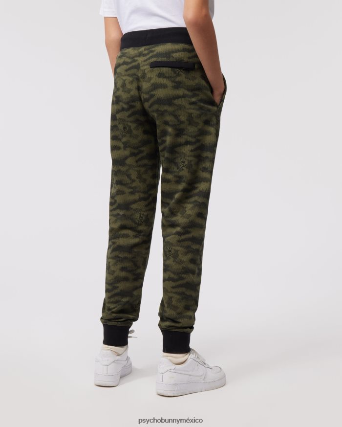 pantalones deportivos de camuflaje rockaway para niños oliva oscuroR46422617 Psycho Bunny