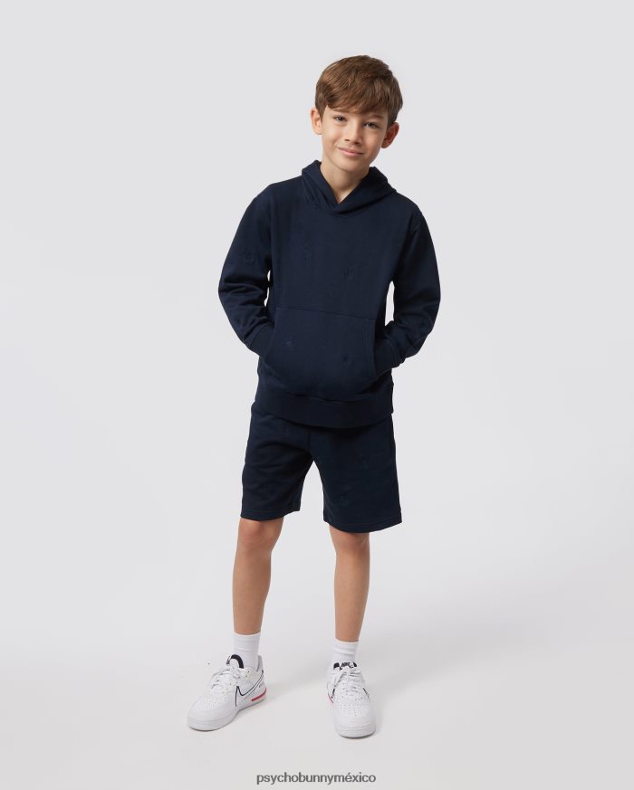 sudadera corta con bordado de woad para niños ArmadaR46422604 Psycho Bunny