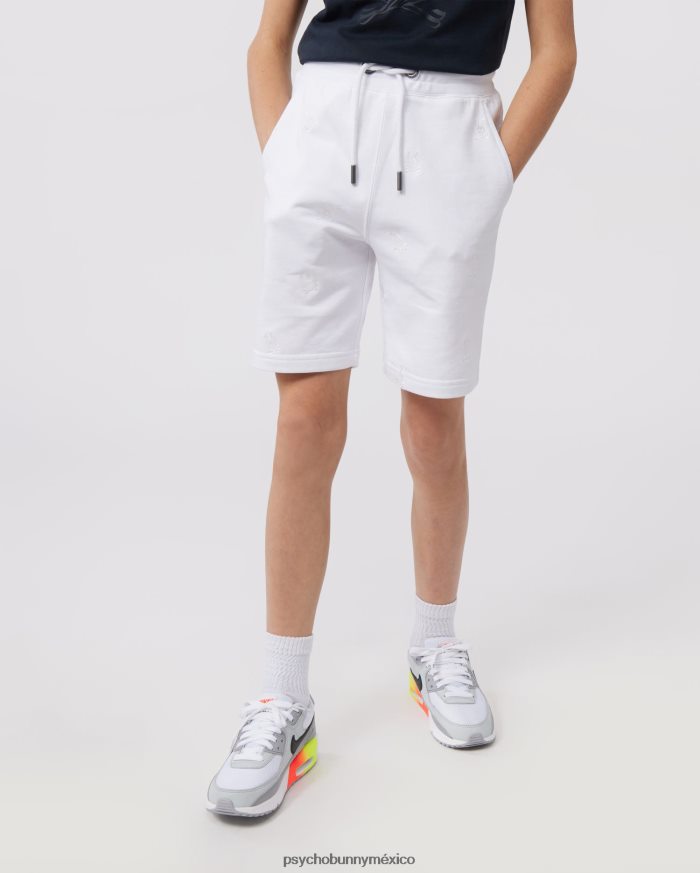 sudadera corta con bordado de woad para niños blancoR46422603 Psycho Bunny
