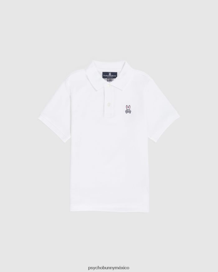 polo clásico para niños blancoR46422555 Psycho Bunny