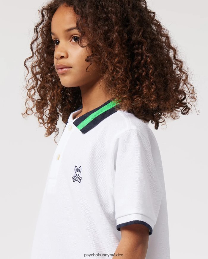 polo de moda alva piqué para niños blancoR46422535 Psycho Bunny