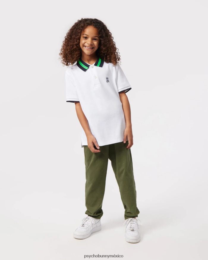 polo de moda alva piqué para niños blancoR46422535 Psycho Bunny